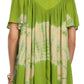 Sakkas Nia Tie Dye Sequin Embroidered V-Neck Cap Sleeve Blouse / Top