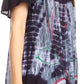 Sakkas Nia Tie Dye Sequin Embroidered V-Neck Cap Sleeve Blouse / Top