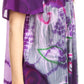 Sakkas Nia Tie Dye Sequin Embroidered V-Neck Cap Sleeve Blouse / Top