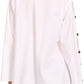 Sakkas Malea Crinkle Crochet Embroidered Long Tall Semi Opaque Blouse Shirt Top