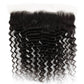 Frontal de cabello humano Deep Wave de encaje transparente de 13x4