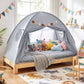 Twin Size Indoor Canopy Tent for Kids with 2 Window and Suits 3+