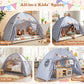 Twin Size Indoor Canopy Tent for Kids with 2 Window and Suits 3+