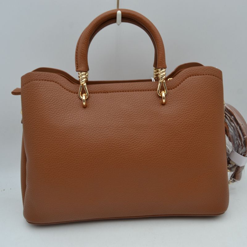 Elegant Top Handle Satchel Bag with Detachable Shoulder Strap and Floral Charm