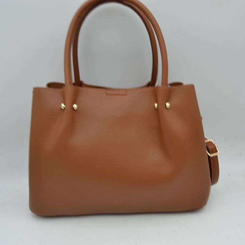 Minimalist Structured Satchel Bag with Detachable Long Strap