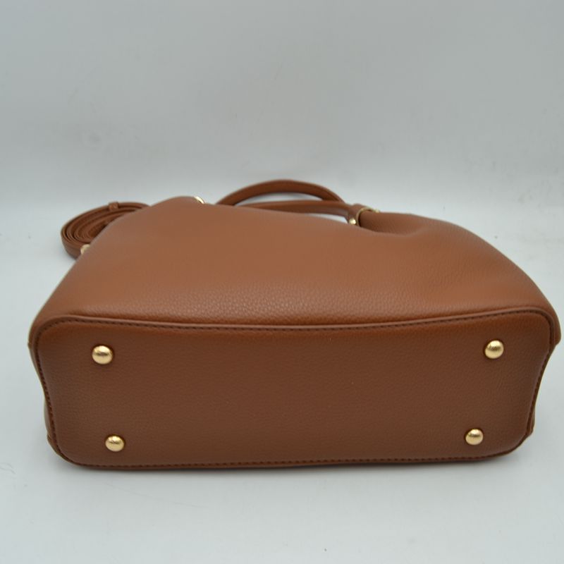 Minimalist Structured Satchel Bag with Detachable Long Strap