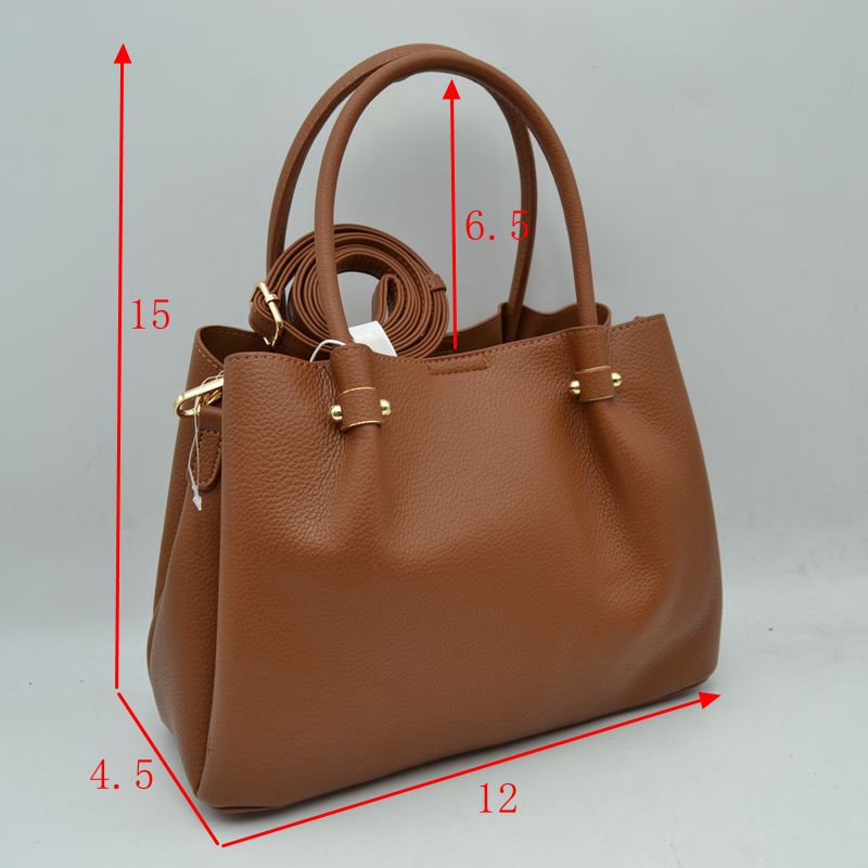 Minimalist Structured Satchel Bag with Detachable Long Strap