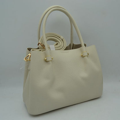 Minimalist Structured Satchel Bag with Detachable Long Strap