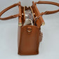 Elegant Tote Handbag with Detachable Shoulder Strap & Round Charm Keychain