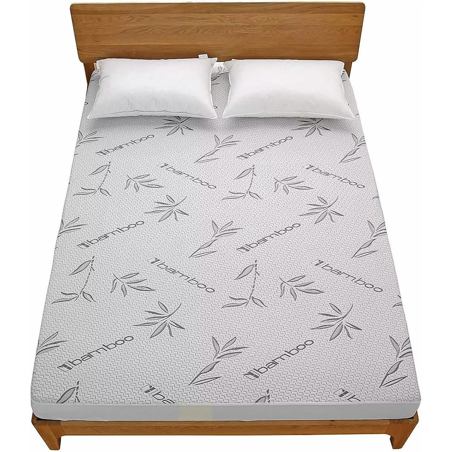 Protector de colchón ajustable impermeable de bambú de primera calidad de Bed Bath Fashions