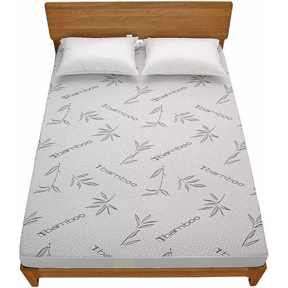 Protector de colchón ajustable impermeable de bambú de primera calidad de Bed Bath Fashions
