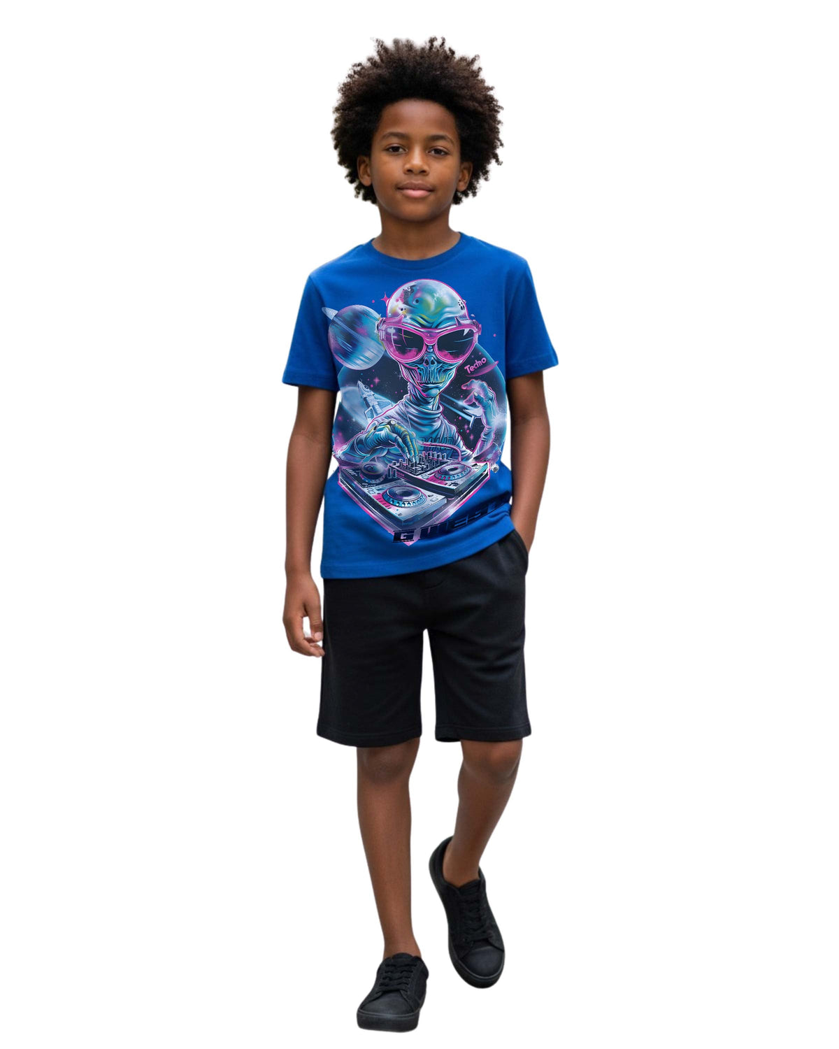 G West Kids Techno Dj Tshirt Mens