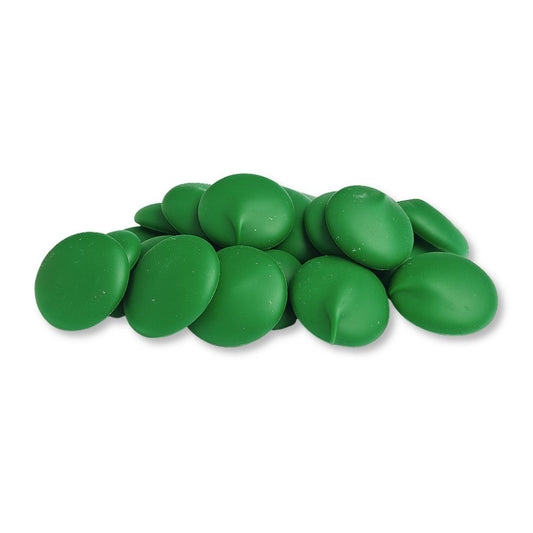Merckens: Obleas de caramelo con sabor a vainilla, color verde oscuro, para derretir – Bolsa económica a granel