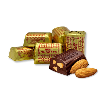 Hershey's Nuggets Chocolate semidulce especial oscuro con almendras – Bolsa económica a granel