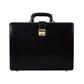 Leather Executive Men's Leather Attache Briefcase - Black