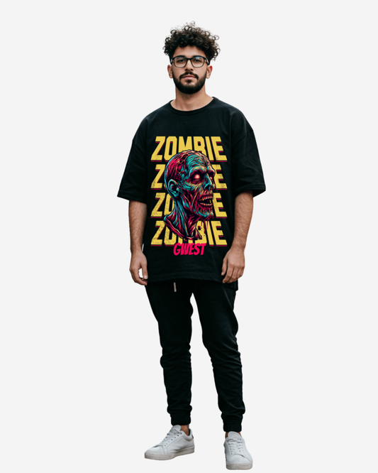 Camiseta Extragrande G West Apocalipsis Zombi para Hombre