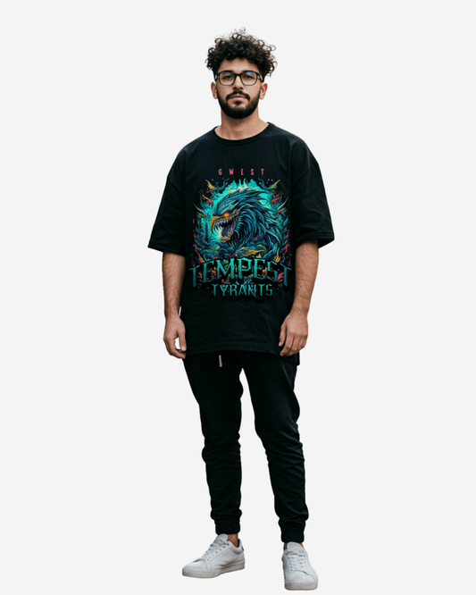 G West Tempest Tyrants Camiseta Oversize para Hombre