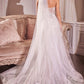 Beaded Floral Edge Chapel Veil
