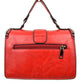 Vintage Crossbody Satchel Bag with Chain Trim