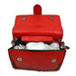 Vintage Crossbody Satchel Bag with Chain Trim