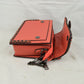 Women's Structured Top-Handle Crossbody Bag with Woven Chain Trim