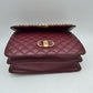 Quilted Flap Shoulder Bag with Woven Chain Strap