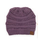 C.C CRISS CROSS PONYTAIL KNIT BEANIE