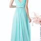 Cinderella Divine W0014 Long Gown Sleeveless Pleated Rhinestone Waist