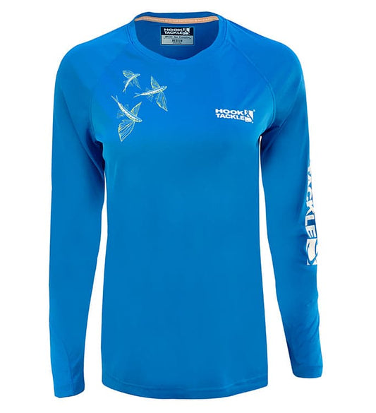 Camisa de pesca de manga larga con protección UV Flying Fish para mujer