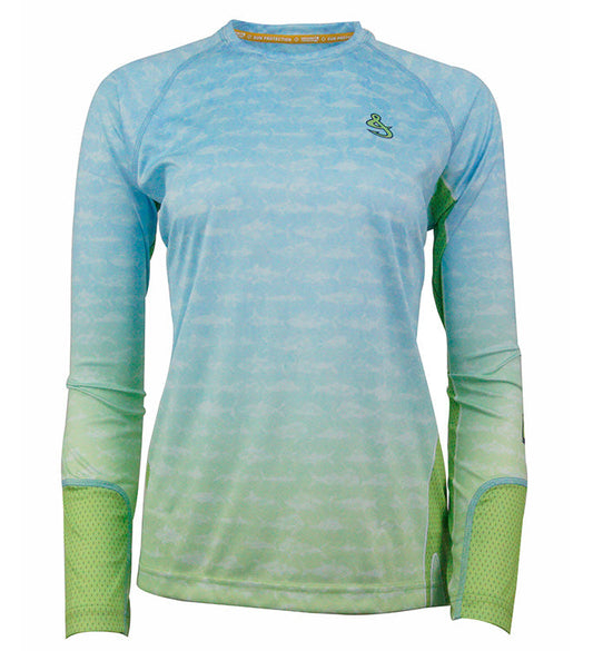 Camisa de pesca UV de manga larga para mujer Gamefish