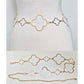Open Quatrefoil Link Waist Chain Belt