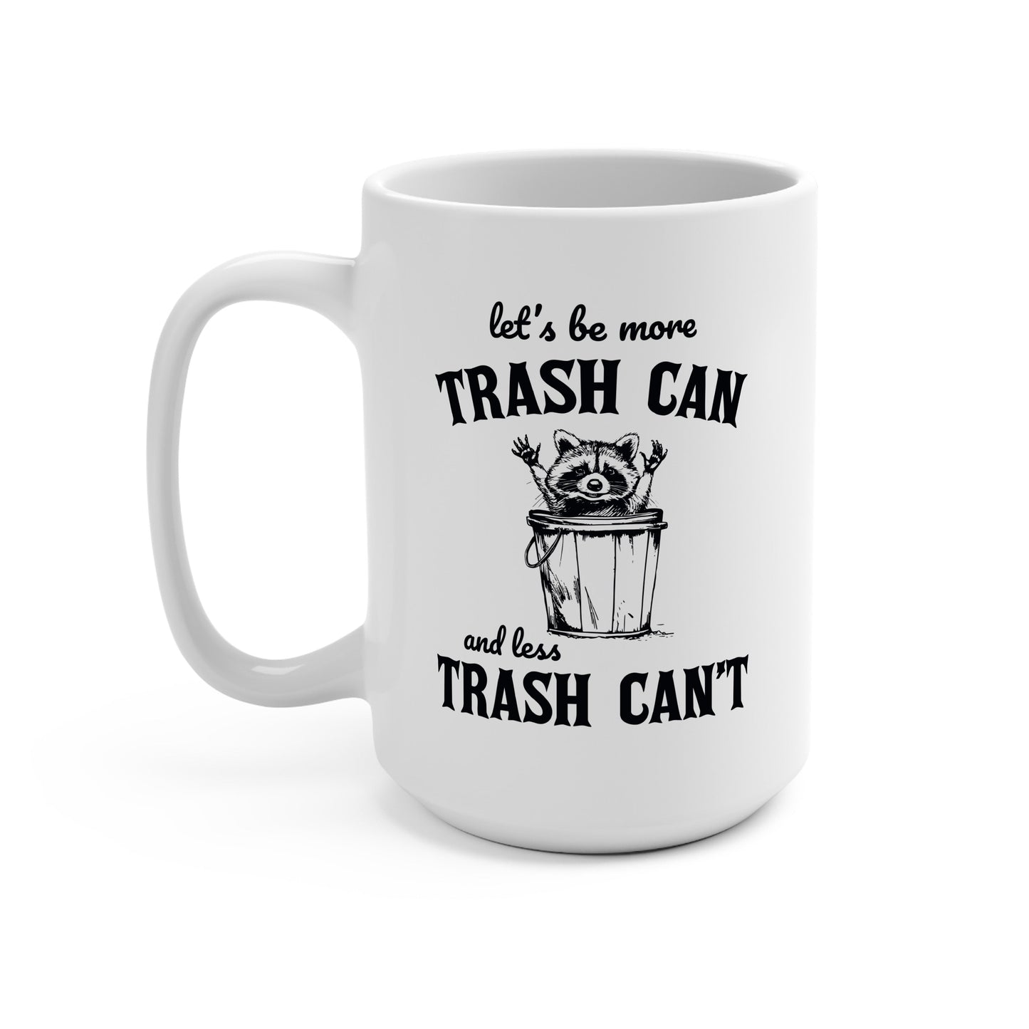 Trash Panda Raccoon Glass Cups