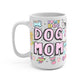 Dog Mom Doodles Glass Cups