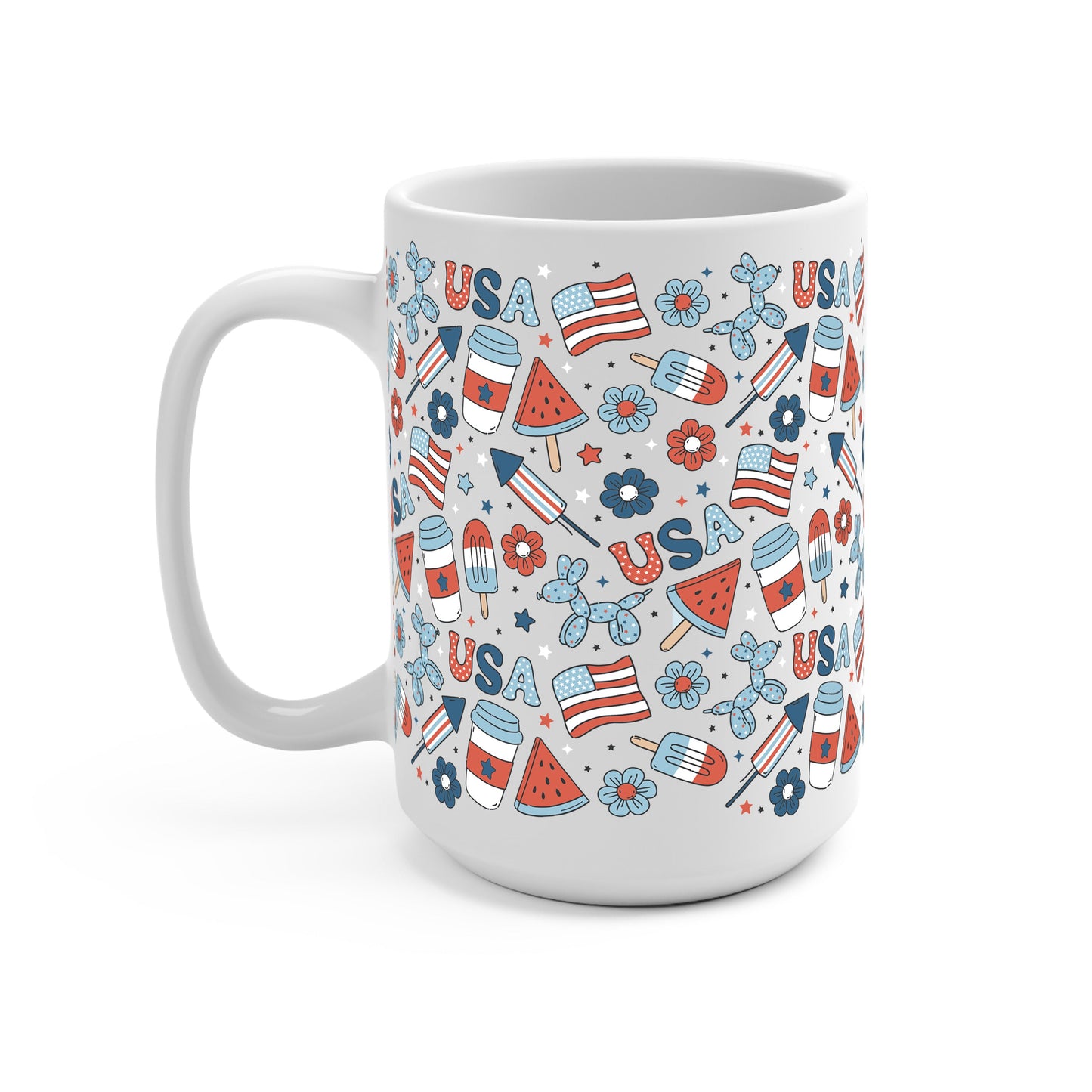Patriotic Summer Vibes Glass Cups