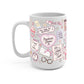 Bookish Girly Glass Cups