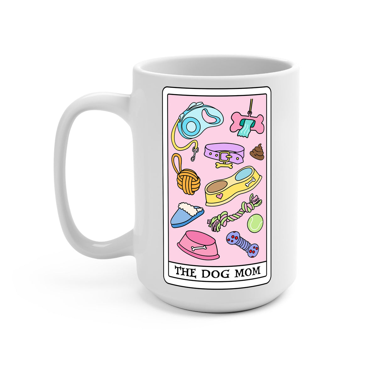 Dog Mom Tarot Glass Cups