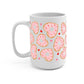 Valentine Donut Hearts Glass Cups