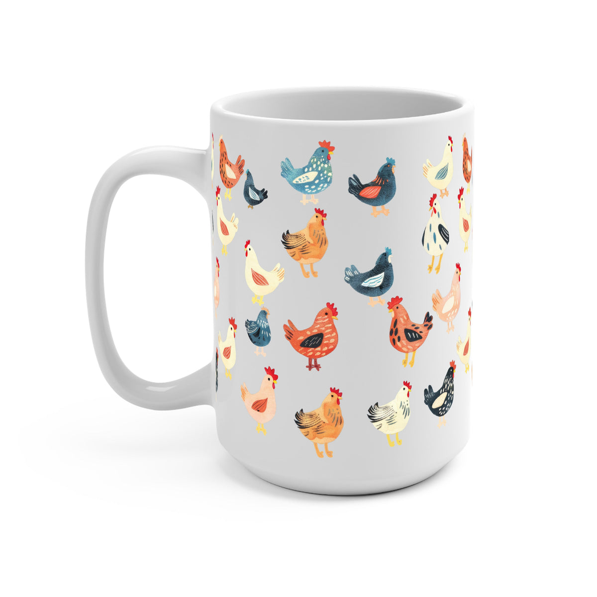 Chicken Mom Glass Cups