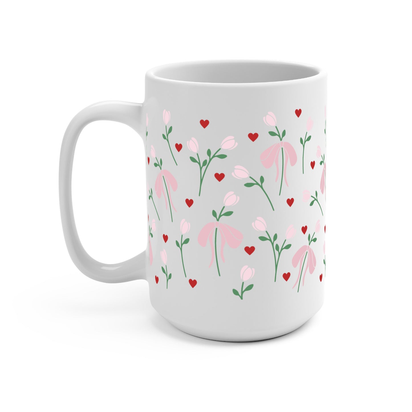 Coquette Tulips Glass Cups