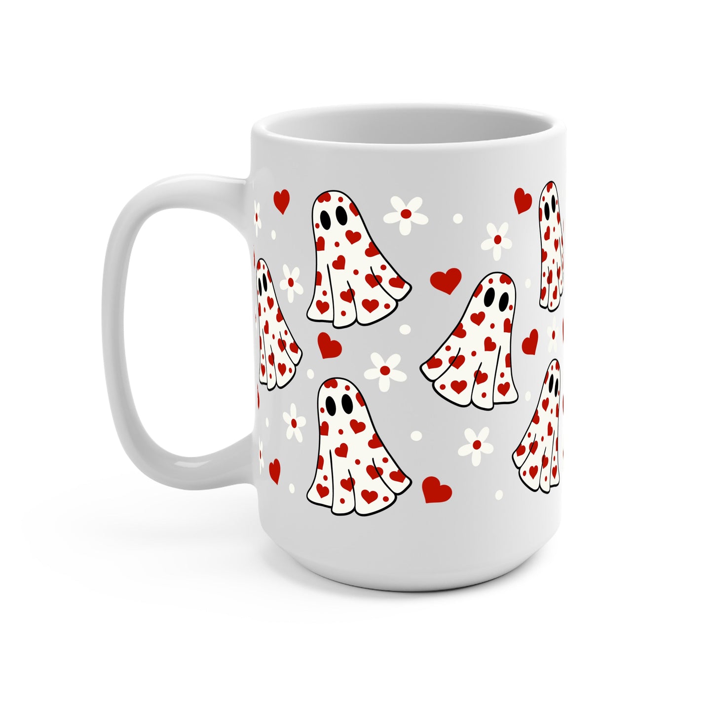 Pink Hearts Valentine Glass Cups
