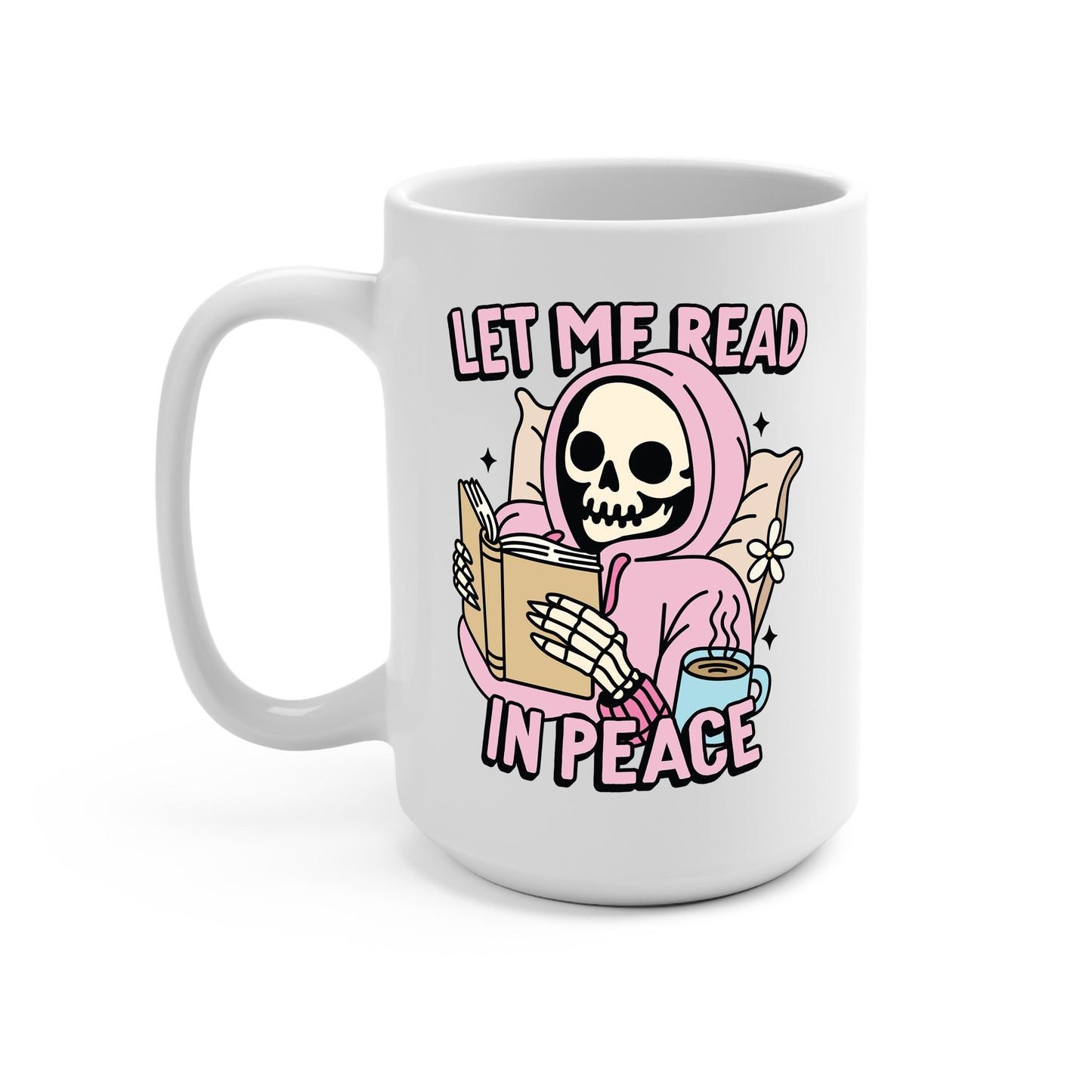 Let Me Read In Peace Glass Cups