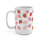 Watercolor Cutie Strawberries Glass Cups
