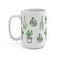 Botanical Greenery Plant Lover Glass Cups