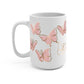 Pink Butterfly Glass Cups