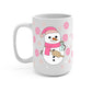 Boujee Pink Snowman Glass Cups