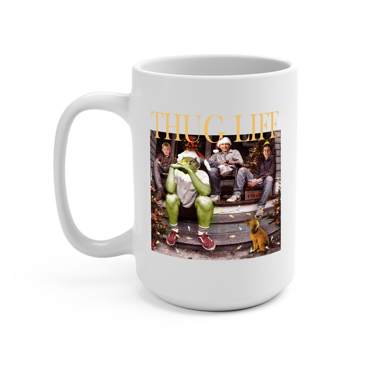 Thug Life Christmas Glass Cups