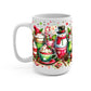 Holiday Snowman Glass Cups