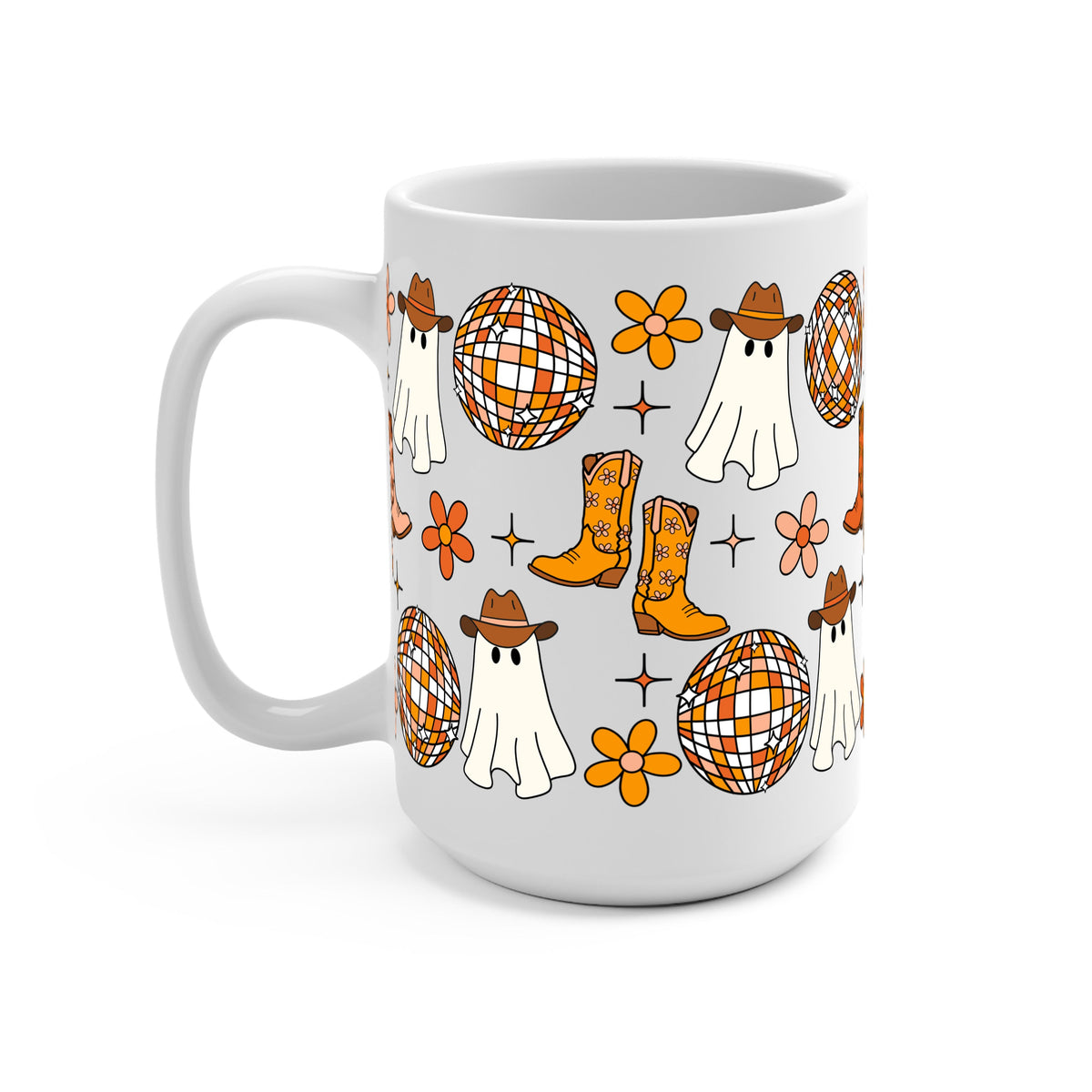 Western Disco Ghost Glass Cups