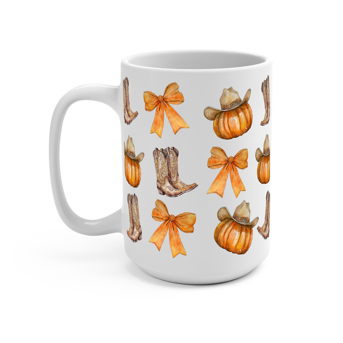 Western Pumpkins Glass Cups