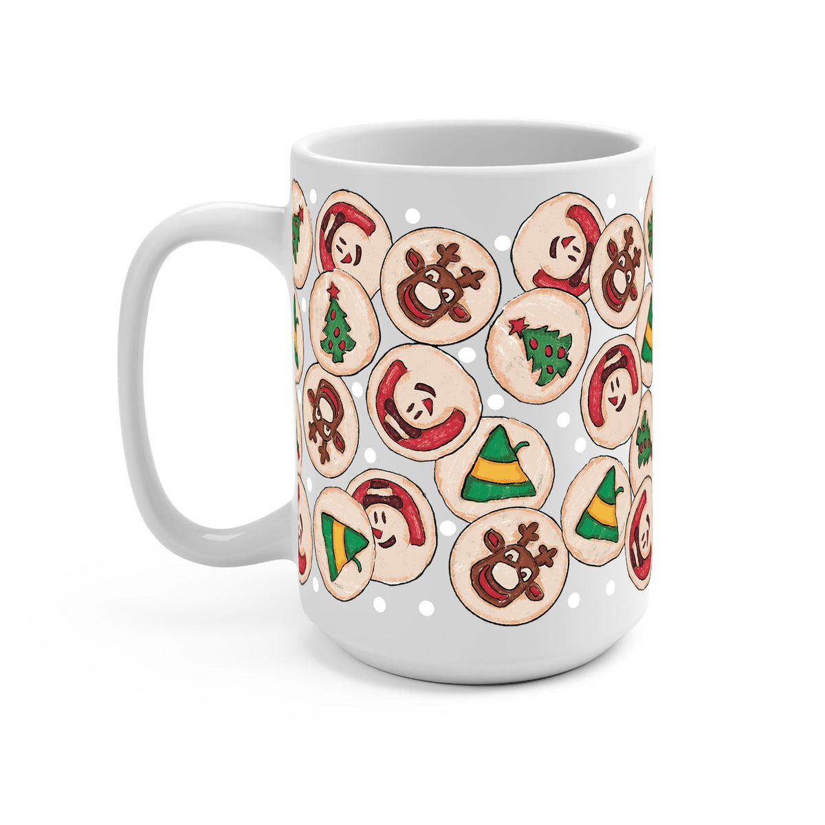 Christmas Cookies Glass Cups
